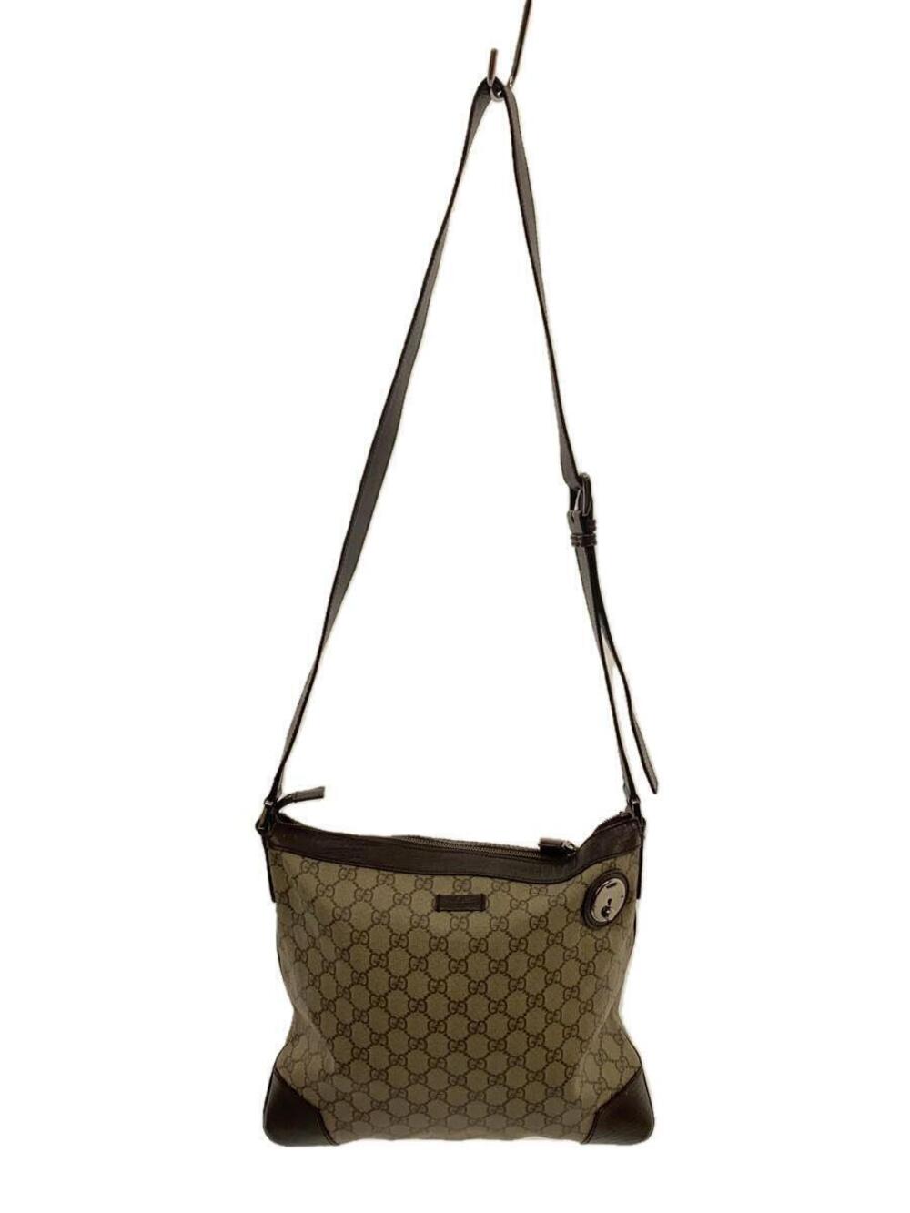 Gucci GG Supreme Messenger Bag brown monogram leather